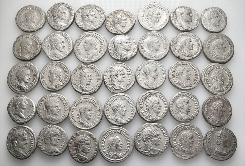 A lot containing 35 silver coins. All: Roman Provincial. About very fine to good...