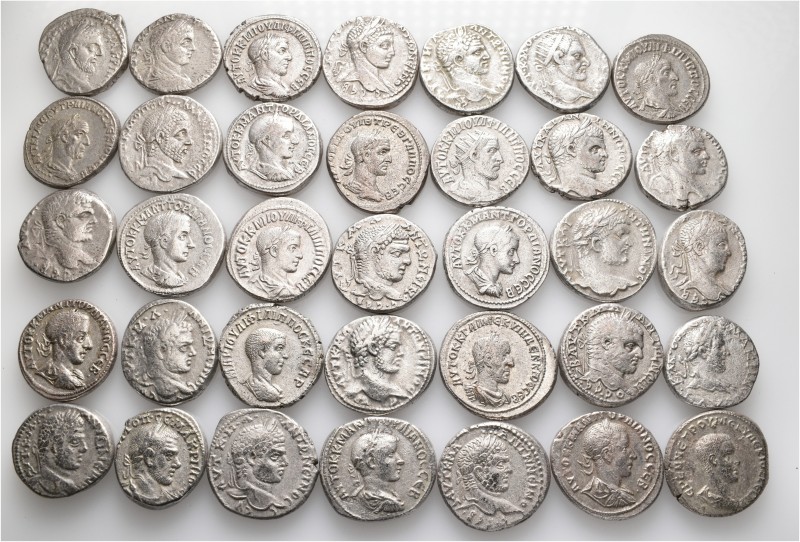 A lot containing 35 silver coins. All: Roman Provincial. About very fine to good...