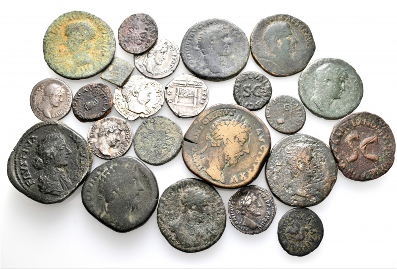 A lot containing 6 silver and 17 bronze coins. All: Roman Imperial. Fine to abou...