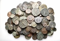 A lot containing 140 bronze coins. All: Roman Imperial. Fine to very fine. LOT SOLD AS IS, NO RETURNS. 140 coins in lot.


From the collection of a...