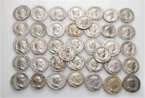 A lot containing 38 silver coins. All: Roman Imperial. About very fine to about extremely fine. LOT SOLD AS IS, NO RETURNS. 38 coins in lot.


From...