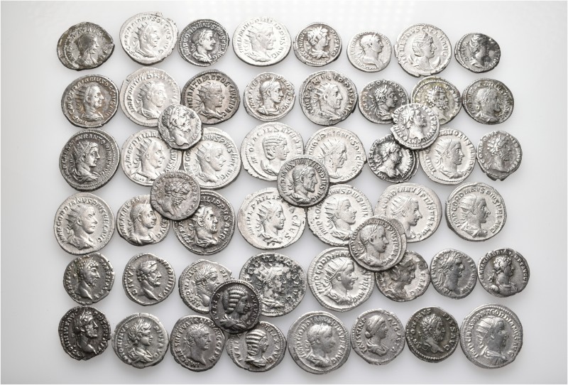 A lot containing 53 silver coins. All: Roman Imperial. Fine to very fine. LOT SO...