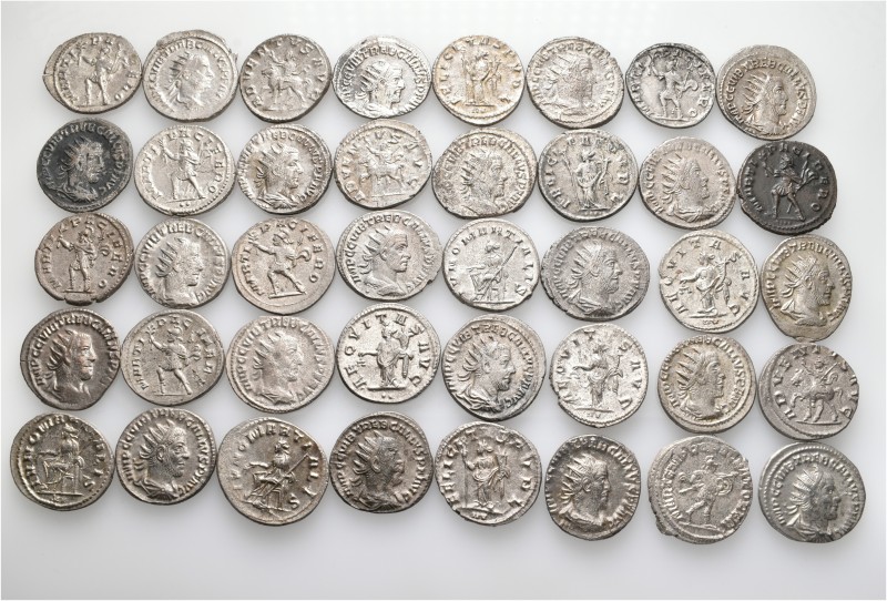 A lot containing 40 silver coins. All: Roman Imperial. About very fine to good v...