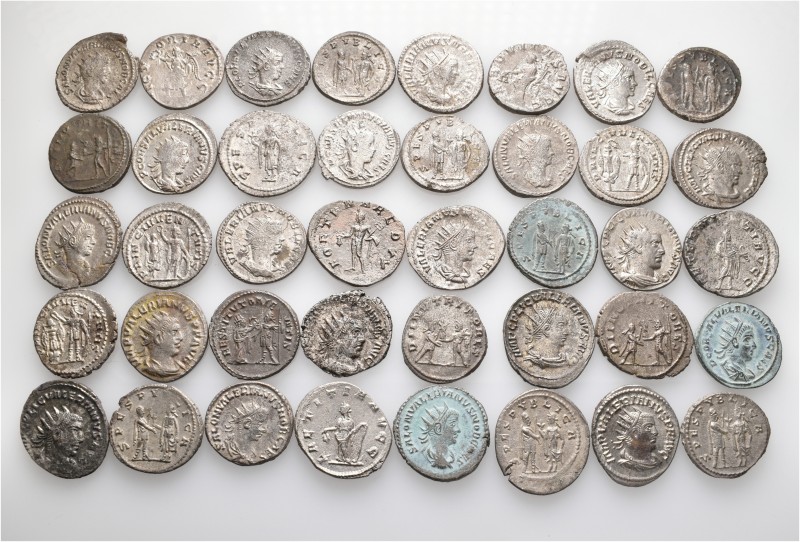 A lot containing 40 silver coins. All: Roman Imperial. About very fine to good v...