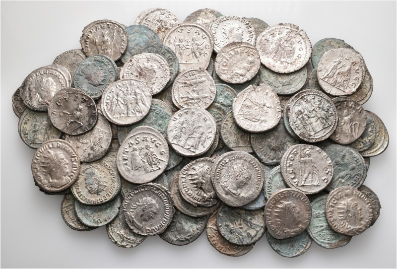 A lot containing 95 silver coins. All: Valerian I. About very fine to good very ...
