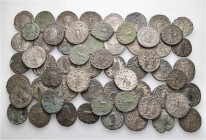A lot containing 61 bronze coins. All: Gallienus. About very fine to good very fine. LOT SOLD AS IS, NO RETURNS. 61 coins in lot.


From the old st...
