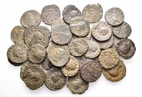 A lot containing 35 bronze coins. All: Claudius II. Fine to very fine. LOT SOLD AS IS, NO RETURNS. 35 coins in lot.


From the old stock of a well-...