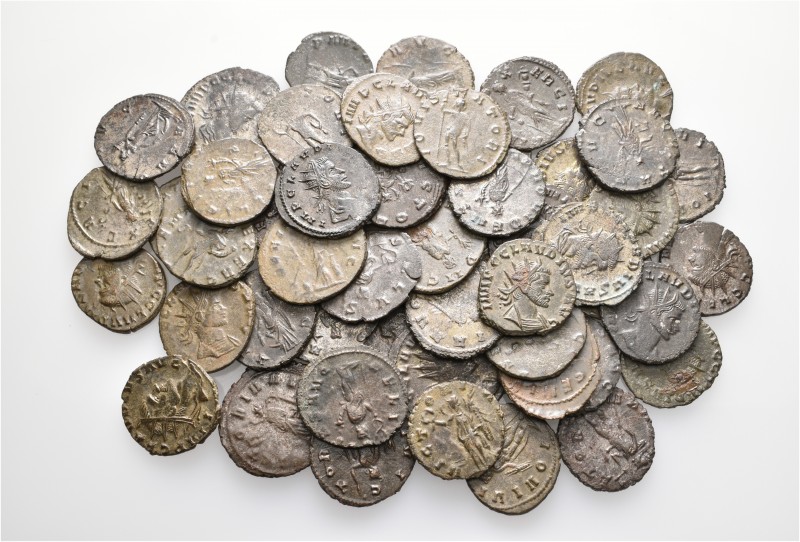 A lot containing 51 bronze coins. All: Claudius II. About very fine to good very...
