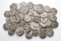 A lot containing 57 bronze coins. All: Claudius II. About very fine to good very fine. LOT SOLD AS IS, NO RETURNS. 57 coins in lot.


From the old ...