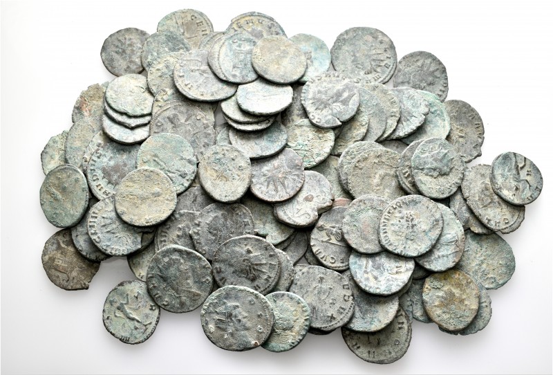 A lot containing 105 bronze coins. Includes: Roman Imperial. Fair to fine. LOT S...