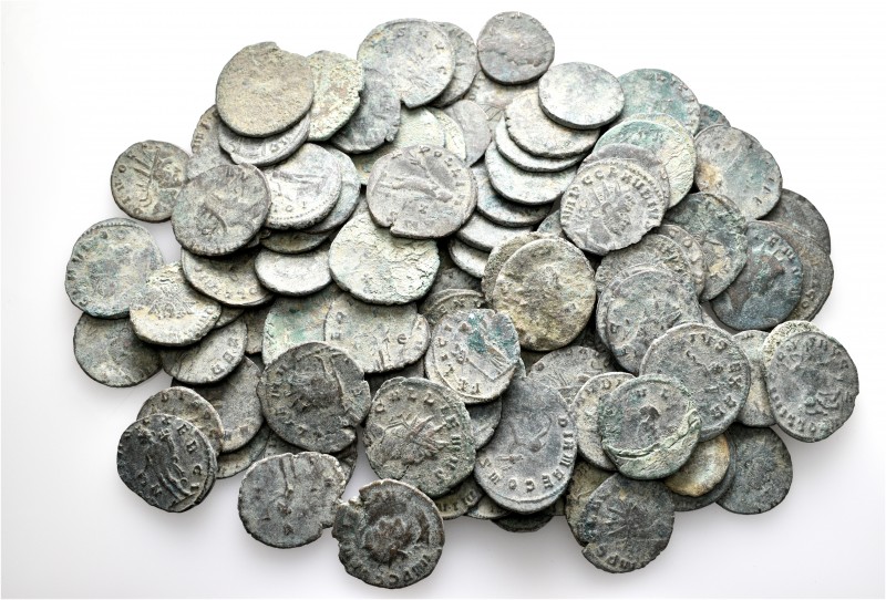 A lot containing 113 bronze coins. Includes: Roman Imperial. Fair to fine. LOT S...