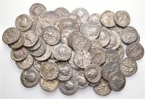 A lot containing 62 bronze coins. All: Aurelian. About very fine to good very fine. LOT SOLD AS IS, NO RETURNS. 62 coins in lot.


From the old sto...
