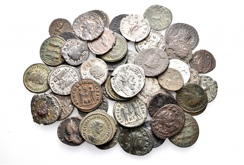 A lot containing 47 bronze coins. Includes: Roman Imperial. About very fine to g...