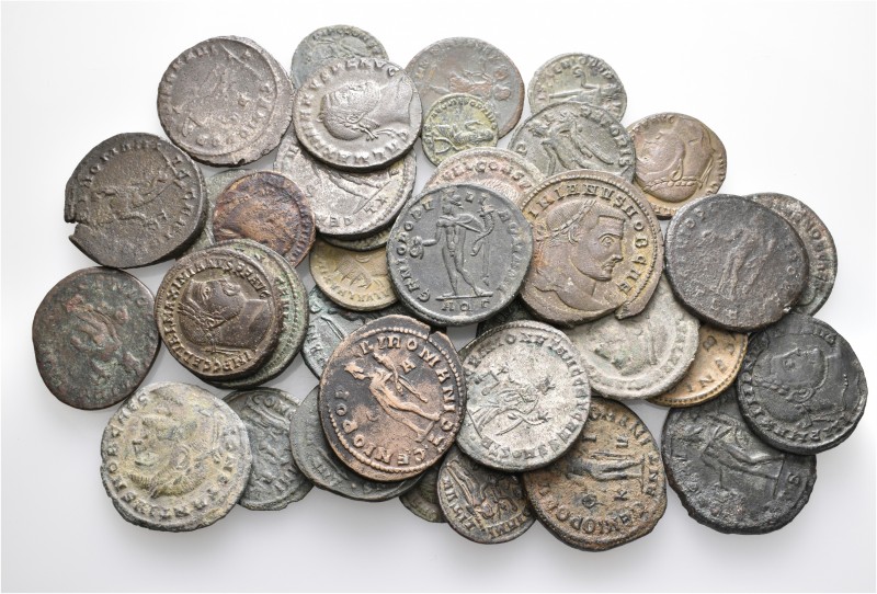 A lot containing 36 bronze coins. All: Tetrarchy. About very fine to good very f...