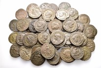 A lot containing 60 bronze coins. All: First Tetrarchy Folles. Very fine to extremely fine. LOT SOLD AS IS, NO RETURNS. 60 coins in lot.


From the...