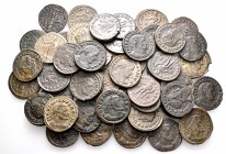 A lot containing 48 bronze coins. All: First Tetrarchy Folles from Treveri. Very fine to extremely fine. LOT SOLD AS IS, NO RETURNS. 48 coins in lot....