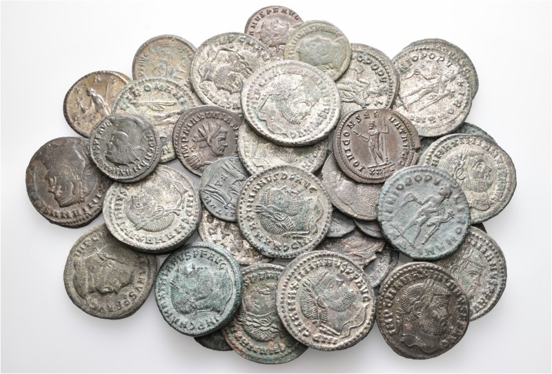 A lot containing 40 bronze coins. All: Maximianus. About very fine to good very ...