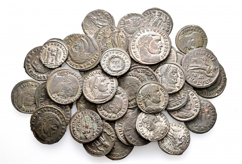 A lot containing 41 bronze coins. All: Licinius I. About very fine to good very ...