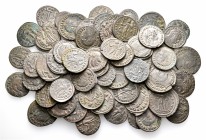 A lot containing 62 bronze coins. All: Licinius I. About very fine to good very fine. LOT SOLD AS IS, NO RETURNS. 62 coins in lot.


From the old s...