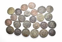 A lot containing 25 bronze coins. All: Licinius I. About very fine to good very fine. LOT SOLD AS IS, NO RETURNS. 25 coins in lot.


From the old s...