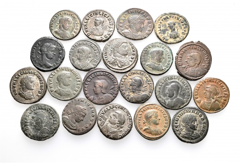 A lot containing 20 bronze coins. All: Licinius II. About very fine to very fine...