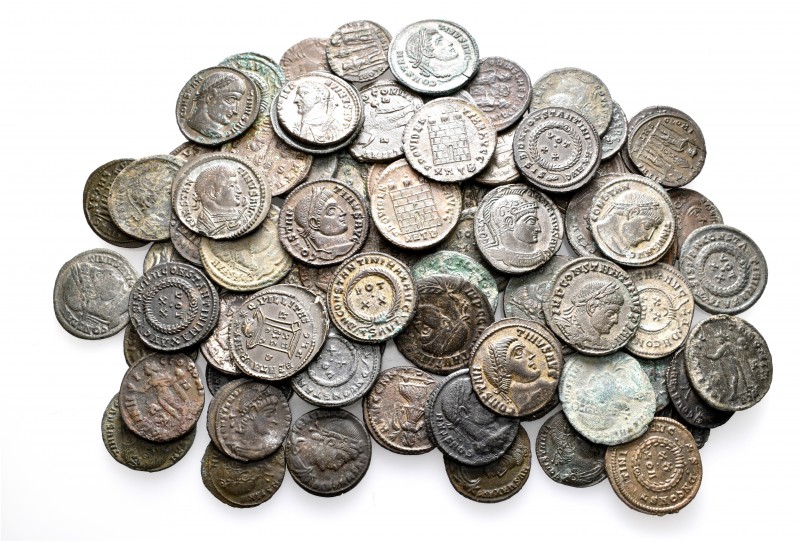 A lot containing 75 bronze coins. All: Constantine I. About very fine to good ve...