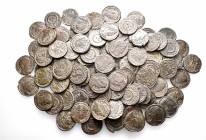 A lot containing 96 bronze coins. Includes: Constantine I and his family. Very fine to extremely fine. LOT SOLD AS IS, NO RETURNS. 96 coins in lot.
...