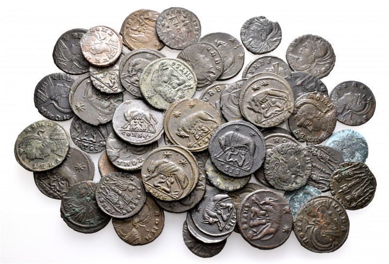 A lot containing 49 bronze coins. All: Urbs Roma. About very fine to very fine. ...