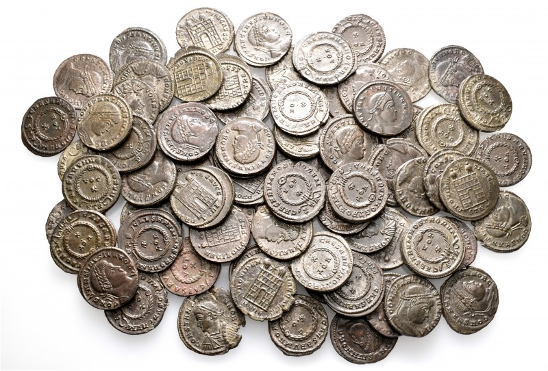 A lot containing 73 bronze coins. All: Constantine II. Very fine to extremely fi...