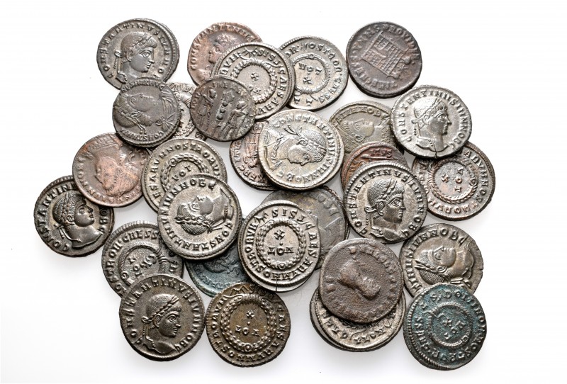 A lot containing 30 bronze coins. All: Constantine II. Very fine to extremely fi...