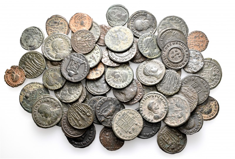 A lot containing 57 bronze coins. All: Constantine II. Very fine to extremely fi...