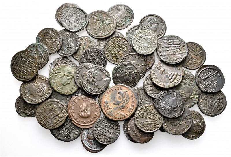 A lot containing 49 bronze coins. All: Constans. Very fine to extremely fine. LO...