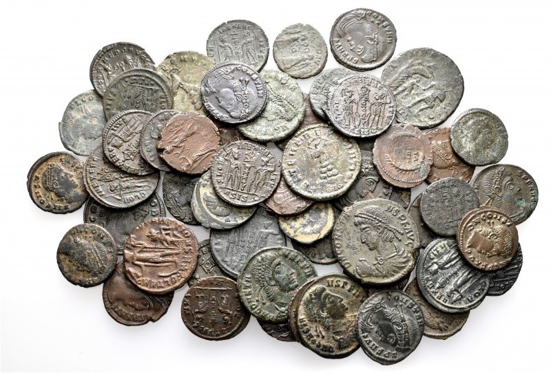 A lot containing 54 bronze coins. All: Constans. Very fine to extremely fine. LO...