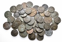 A lot containing 50 bronze coins. All: Constantius II. Very fine to extremely fine. LOT SOLD AS IS, NO RETURNS. 50 coins in lot.


From the old sto...