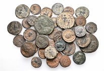 A lot containing 41 bronze coins. All: Theodosius II. Fine to about very fine. LOT SOLD AS IS, NO RETURNS. 41 coins in lot.


From the old stock of...