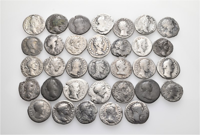 A lot containing 33 silver coins. All: Argentum Barbarorum. About fine to about ...