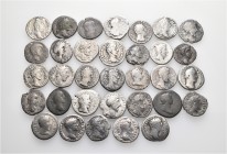 A lot containing 33 silver coins. All: Argentum Barbarorum. About fine to about very fine. LOT SOLD AS IS, NO RETURNS. 33 coins in lot.