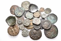 A lot containing 27 bronze coins. Includes: Roman Imperial and Byzantine. Fine to very fine. LOT SOLD AS IS, NO RETURNS. 27 coins in lot.


From th...