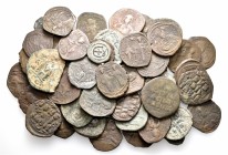 A lot containing 51 bronze coins. All: Byzantine. Fine to very fine. LOT SOLD AS IS, NO RETURNS. 51 coins in lot.


From the old stock of a well-kn...