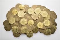 A lot containing 104 bronze tokens. All: Nuremberg. Rechenpfennige. Mercury (7), Venus (27), Minerva (69). About very fine to about extremely fine. LO...