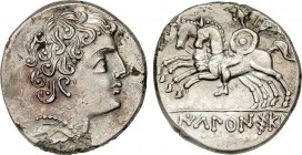 Celtiberian Coins
Denario. 120-20 a.C. ICALCUNSCEN (INIESTA, Cuenca). Anv.: Cabeza imberbe a derecha. Rev.: Jinete con rodela y clámide a izquierda co...