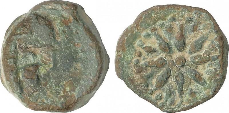 Celtiberian Coins
Sextante. MÁLAGA (MÁLAGA). Anv.: Cabeza de Vulcano a derecha c...