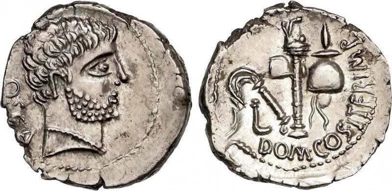 Celtiberian Coins
Denario. 38 a.C. DOMITIA. Cn. Domitius Calvinus. OSCA. Anv.: O...
