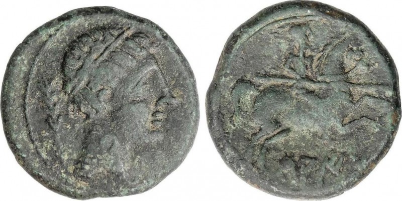 Celtiberian Coins
As. 120-20 a.C. SAITI (XÁTIVA, Valencia). Anv.: Cabeza masculi...