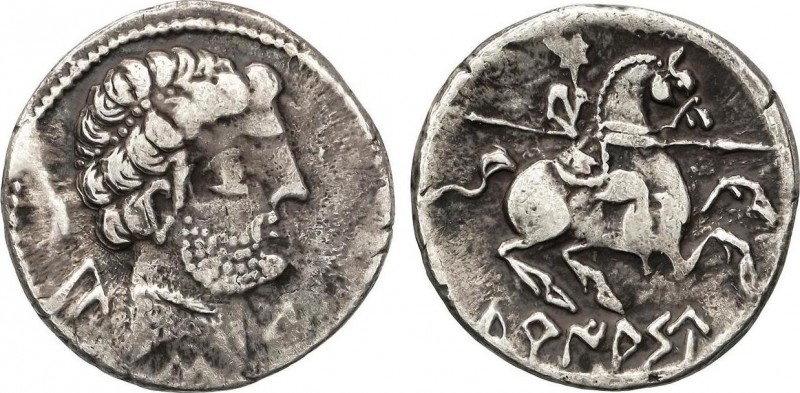 Celtiberian Coins
Denario. 120-20 a.C. TURIASO (TARAZONA, Zaragoza). Anv.: Cabez...