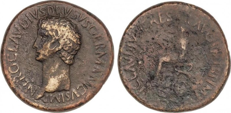 Roman Coins
Empire
Sestercio. Acuñada el 41-42 d.C. NERÓN DRUSO. Anv.: NERO CLAV...