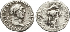 Roman Coins
Empire
Denario. Acuñada el 69 d.C. VITELIO. Anv.: A. VITELLIVS GERMAN IMP. TR. P. Cabeza laureada a derecha. Rev.: XV VIR. SACR. FAC. Tríp...