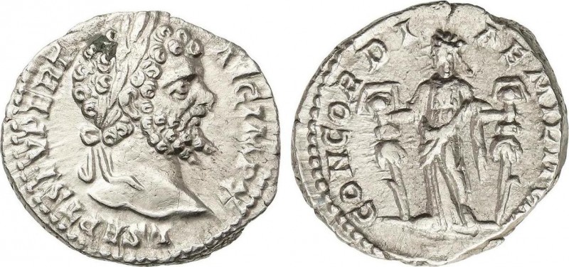 Roman Coins
Empire
Denario. Acuñada el 197-198 d.C. SEPTIMO SEVERO. Anv.: L. SEP...