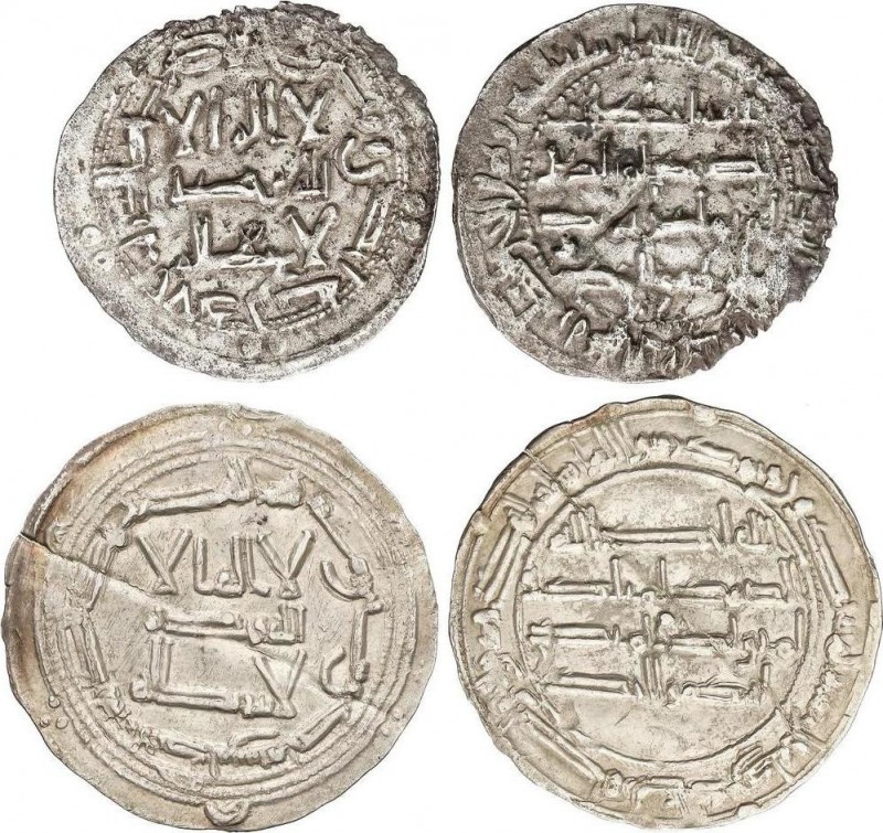 Al-Andalus and Islamic Coins
Emirate
Lote 2 monedas Dirham. 161H y 201H. ABDERRA...