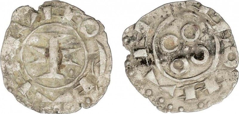 Medieval Coins
Catalonia - Aragon
Diner. SENYORIU DE MONTPELLER. 0,92 grs. Ve. C...